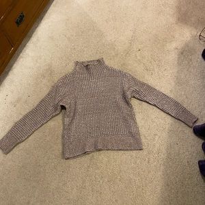 American Eagle Tan Cropped sweater XS